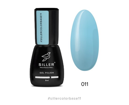 Изображение  Siller Color Base №11 камуфлирующая цветная база (бирюзовая), 8 мл, Объем (мл, г): 8, Цвет №: 011
