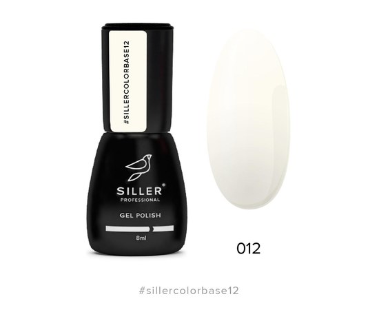 Изображение  Siller Color Base №12 камуфлирующая цветная база (желтовато-молочная), 8 мл, Объем (мл, г): 8, Цвет №: 012