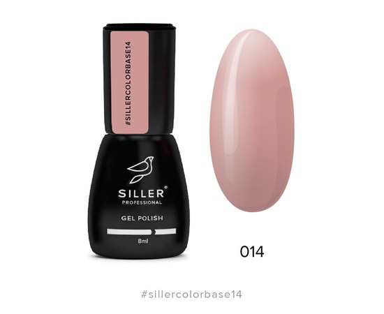 Изображение  Siller Color Base №14 камуфлирующая цветная база (персиковая), 8 мл, Объем (мл, г): 8, Цвет №: 014