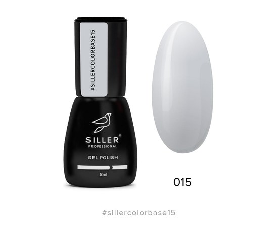 Изображение  Siller Color Base №15 камуфлирующая цветная база (светло-серая), 8 мл, Объем (мл, г): 8, Цвет №: 015