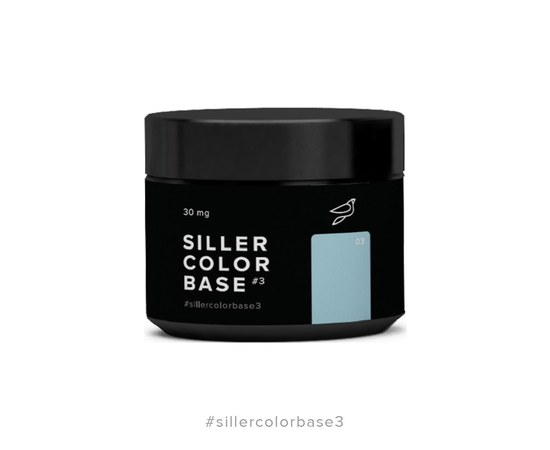 Зображення  Siller Color Base №3 камуфлююча кольорова база (блакитна), 30 мл, Об'єм (мл, г): 30, Цвет №: 03