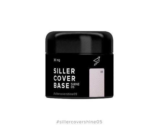 Изображение  Siller Cover Shine Base №5 camouflage base (light pink with microshine), 30 ml, Volume (ml, g): 30, Color No.: 5
