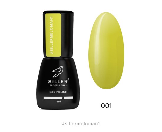 Зображення  Гель-лак для нігтів Siller Professional Meloman №01 (світло-оливковий), 8 мл, Об'єм (мл, г): 8, Цвет №: 01