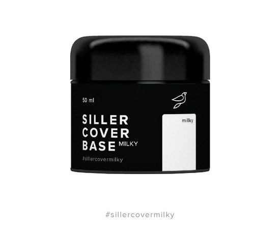 Изображение  Siller Cover Base Milky молочная камуфлирующая база для ногтей, 50 мл, Объем (мл, г): 50