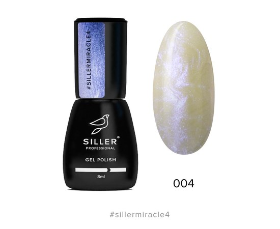 Изображение  Gel polish for nails Siller Professional Miracle No. 004 (pearl, lilac translucent), 8 ml, Volume (ml, g): 8, Color No.: 4