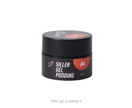 Зображення  Твердый гель-лак Siller Gel Pudding №4 (оранжевый), 5 мл, Об'єм (мл, г): 5, Цвет №: 4