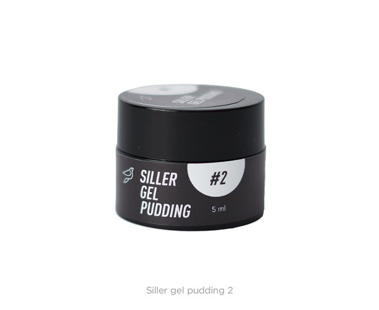 Зображення  Твердый гель-лак Siller Gel Pudding №2 (белый), 5 мл, Об'єм (мл, г): 5, Цвет №: 2