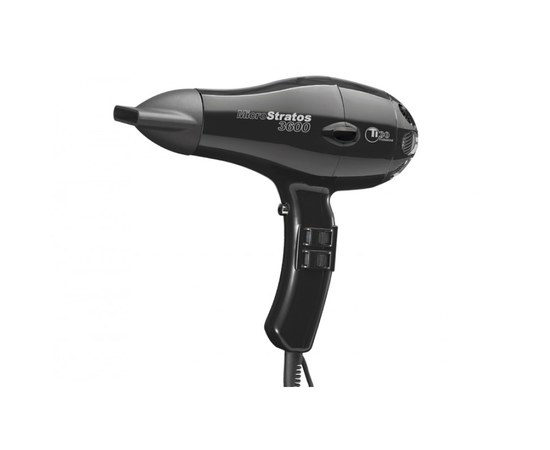 Изображение  Professional compact hair dryer TICO Professional Micro Stratos 3600 Black (100002)