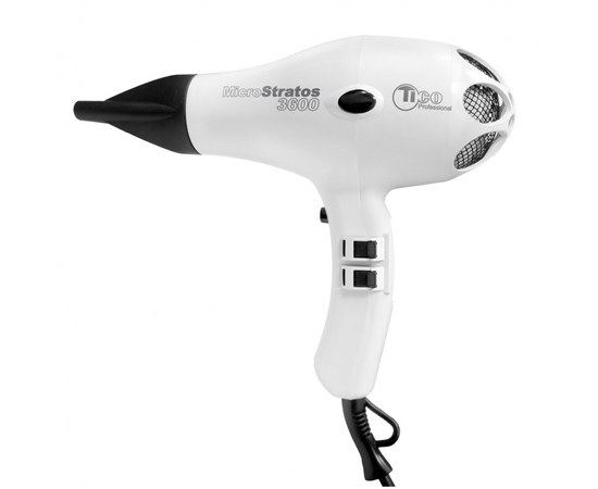 Изображение  Professional hair dryer TICO Professional MICRO STRATOS 3600 White (100015)