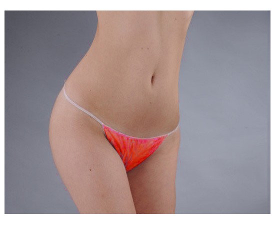 Изображение  Panties-thongs Doily (50 pcspack) from spunbond red Women's