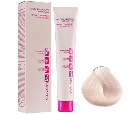 Изображение  Крем краска для волос ING Prof Colouring Cream 12.62 ультра блонд розовый 100мл