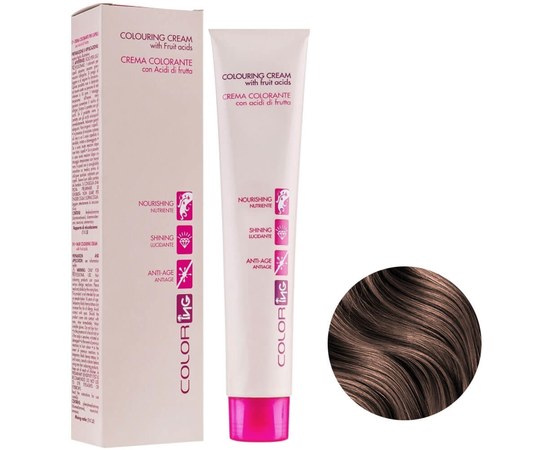 Изображение  Cream hair dye ING Prof Coloring Cream 100 ml 4 chestnut, Volume (ml, g): 100, Color No.: 4