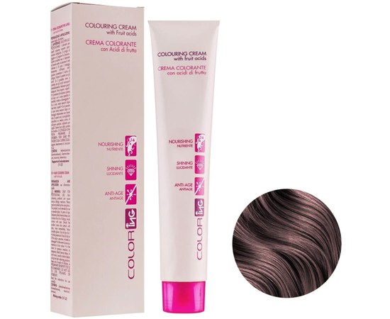 Изображение  Cream hair dye ING Prof Coloring Cream 4.01 chestnut nature. ashy 100ml