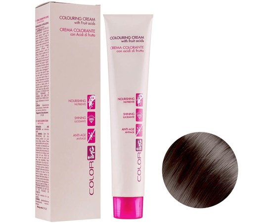 Зображення  Крем-фарба для волосся ING Prof Colouring Cream 5 M світло-каштановий матовий 100мл, Об'єм (мл, г): 100, Цвет №: 5 M