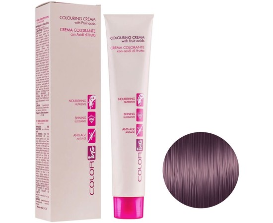 Изображение  Cream hair dye ING Prof Coloring Cream 100 ml 5.222 grape, Volume (ml, g): 100, Color No.: 5.222