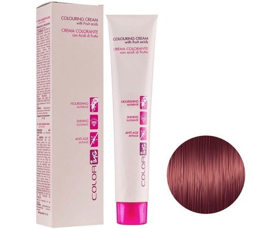 Изображение  Cream hair dye ING Prof Coloring Cream 100 ml 5.56 light chestnut. red venetian, Volume (ml, g): 100, Color No.: 5.56