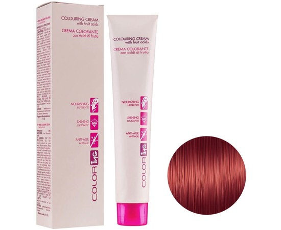 Изображение  Cream hair dye ING Prof Coloring Cream 100 ml 5.66 fiery red, Volume (ml, g): 100, Color No.: 5.66