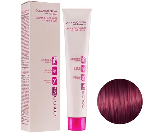 Изображение  Cream hair dye ING Prof Coloring Cream 100 ml 5.666 black cherry, Volume (ml, g): 100, Color No.: 5.666