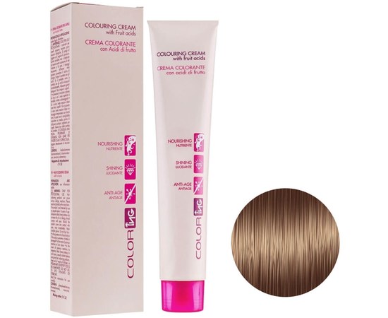 Зображення  Крем-фарба для волосся ING Prof Colouring Cream 6.3 темно-русявий золотистий 100мл, Об'єм (мл, г): 100, Цвет №: 6.3