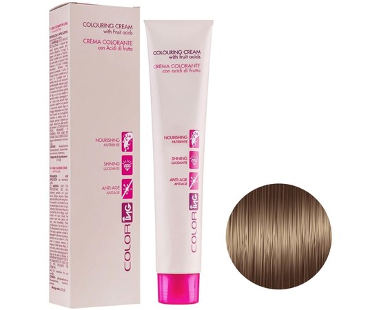Зображення  Крем-фарба для волосся ING Prof Colouring Cream 6.32 темно-русявий бежевий 100мл, Об'єм (мл, г): 100, Цвет №: 6.32