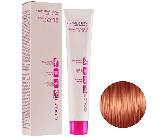 Зображення  Крем-фарба для волосся ING Prof Colouring Cream 7.44 русявий мідний інтенсивний 100мл, Об'єм (мл, г): 100, Цвет №: 7.44