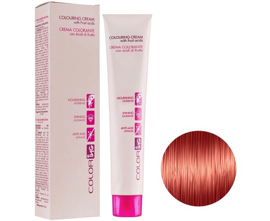 Изображение  Cream hair dye ING Prof Coloring Cream 100 ml 7.46 blond red titian, Volume (ml, g): 100, Color No.: 7.46