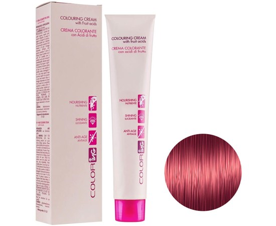Изображение  Cream hair dye ING Prof Coloring Cream 100 ml 7.62 red red iris, Volume (ml, g): 100, Color No.: 7.62