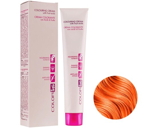 Зображення  Крем-фарба для волосся ING Prof Colouring Cream 8.44 світло-русявий мідний інтенсивний 100мл, Об'єм (мл, г): 100, Цвет №: 8.44