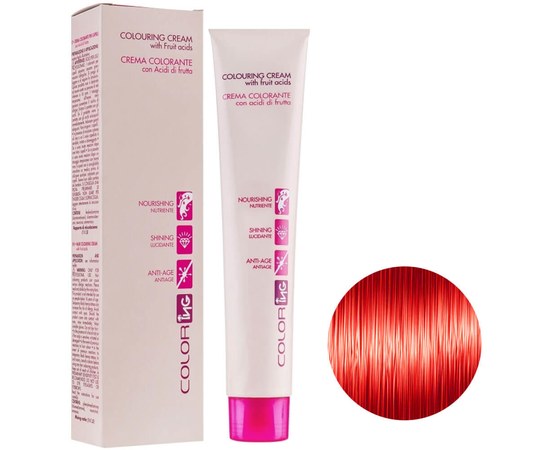 Зображення  Крем-фарба для волосся ING Prof Colouring Cream 8.66 світло-русявий червоний інтенсивний 100мл, Об'єм (мл, г): 100, Цвет №: 8.66
