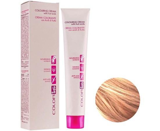 Изображение  Крем краска для волос ING Prof Colouring Cream 9.34 светлый блондин медный песок 100мл