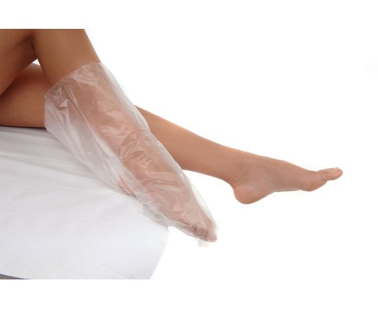 Изображение  Bags for paraffin therapy for legs Doily 30x50 cm (100 pcs/pack) transparent