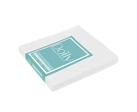 Изображение  AQUA Absorb Doily napkins in a pack 20x20 cm (50 pieces/pack) made of cellulose 50 pieces g/m2 smooth