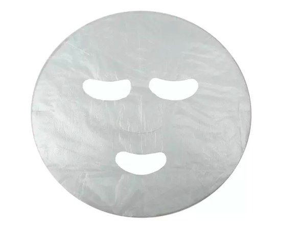 Изображение  Mask-napkin cosmetologist for face Doily (100 pcs / pack) made of transparent polyethylene
