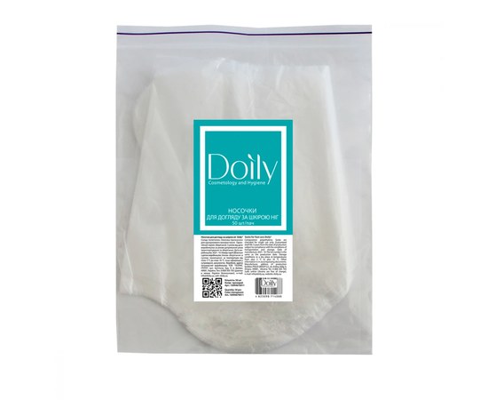 Изображение  Doily® foot care socks (50 pcs/pack) transparent polyethylene