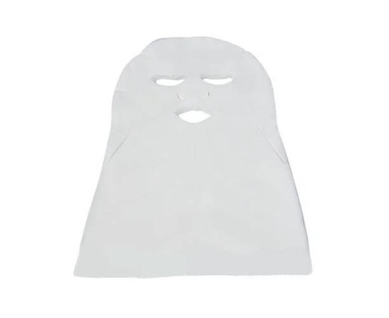 Изображение  Mask-napkin cosmetologist for face and neck Doily (50 pcs / pack) from spunlace mesh