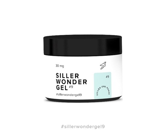 Изображение  Siller Wonder Gel №9 гель (нежно-мятный), 30 мл, Объем (мл, г): 30, Цвет №: 09