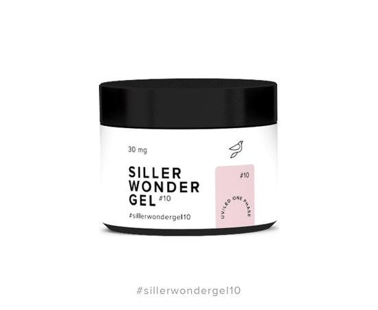 Зображення  Siller Wonder Gel №10 гель (рожева хмара), 30 мл, Об'єм (мл, г): 30, Цвет №: 10