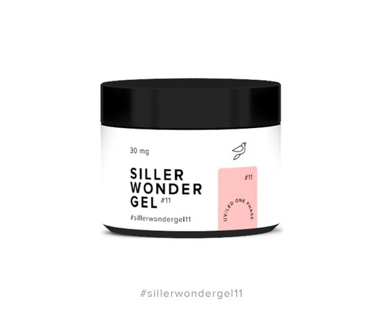 Зображення  Siller Wonder Gel №11 гель (світлий персиково-рожевий), 30 мл, Об'єм (мл, г): 30, Цвет №: 11