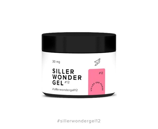 Зображення  Siller Wonder Gel №12 гель (рожевий), 30 мл, Об'єм (мл, г): 30, Цвет №: 12