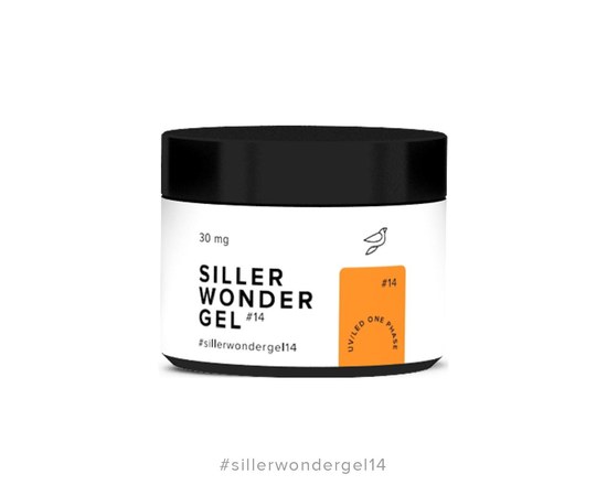 Изображение  Siller Wonder Gel №14 гель (оранжевый), 30 мл, Объем (мл, г): 30, Цвет №: 14