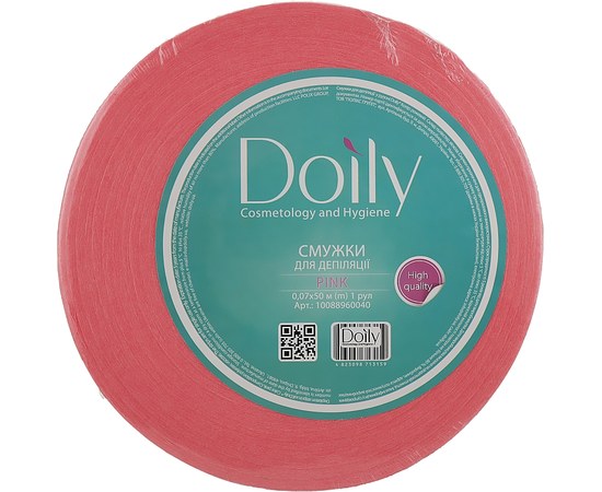 Изображение  Depilation strips in a roll Doily 0.07x50m (1 roll) pink