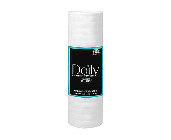Изображение  Towels in a roll Doily AQUA SOFT INFINITY 40x70 cm (80 pcs/roll) made of cellulose 50 pcs g/m2 smooth