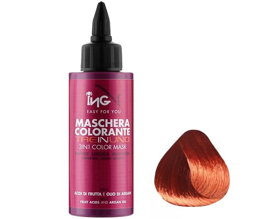 Изображение  Toning mask 3in1 ING Prof Mask Triple Function ruby 100ml, Volume (ml, g): 100, Color No.: 6