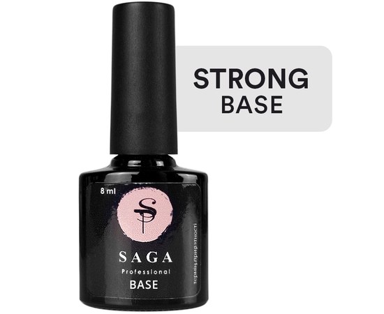 Изображение  Base for gel polish Saga professional Rubber Base STRONG, 8 ml, Volume (ml, g): 8