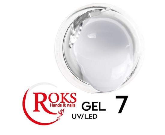 Зображення  Гель для нарощування нігтів Roks UV/LED Gel 30 мл № 7, Об'єм (мл, г): 30, Цвет №: 007