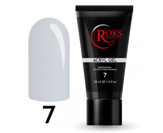 Изображение  Acryl gel for nails Roks Acryl gel 30 ml, No. 7, Volume (ml, g): 30, Color No.: 7