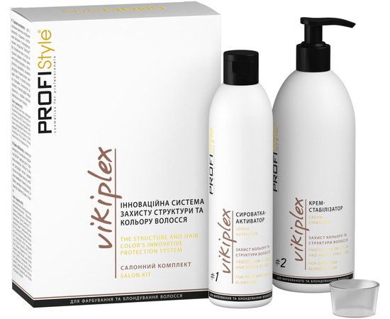 Изображение  Salon kit Innovative hair structure and color protection system PROFIStyle VIKIPLEX 250+500 ml
