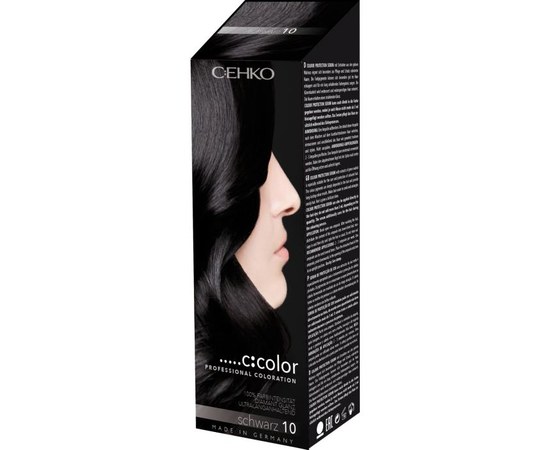 Зображення  Крем-фарба для волосся в наборі C:EHKO C:Color 10 чорний