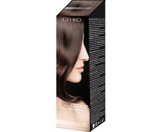 Изображение  Cream-hair dye in the set C:EHKO C:Color 30 dark brown