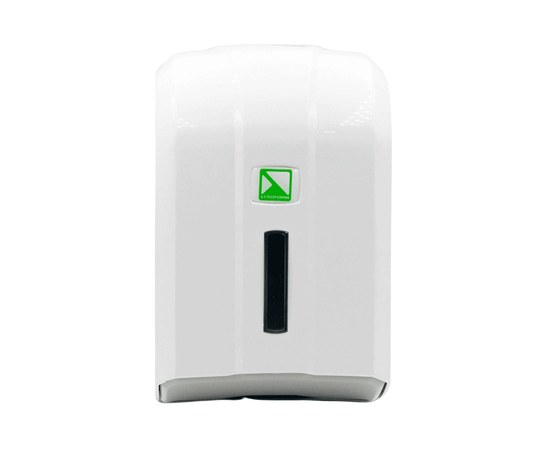 Изображение  3E-type toilet paper dispenser (white) + 3E-type paper starter pack, Lysoform
